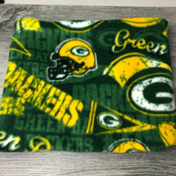 Green Bay Packers Fleece Neck Warmer: Handmade Scarf Tube - Picture 1 of 10